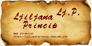 Ljiljana Princip vizit kartica